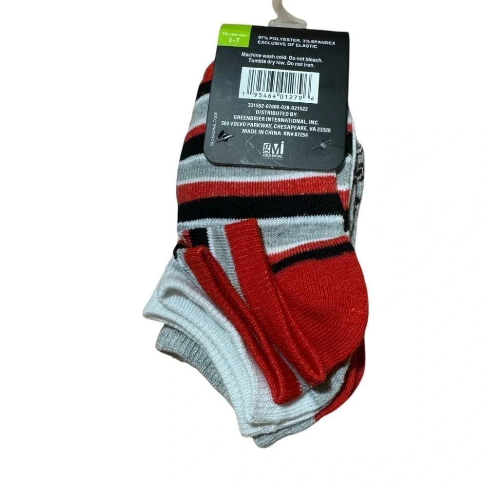 Beverly Hills Polo Club Kids Fashion Low Cut 3 Pairs Socks Shoe Size 1-7 NEW